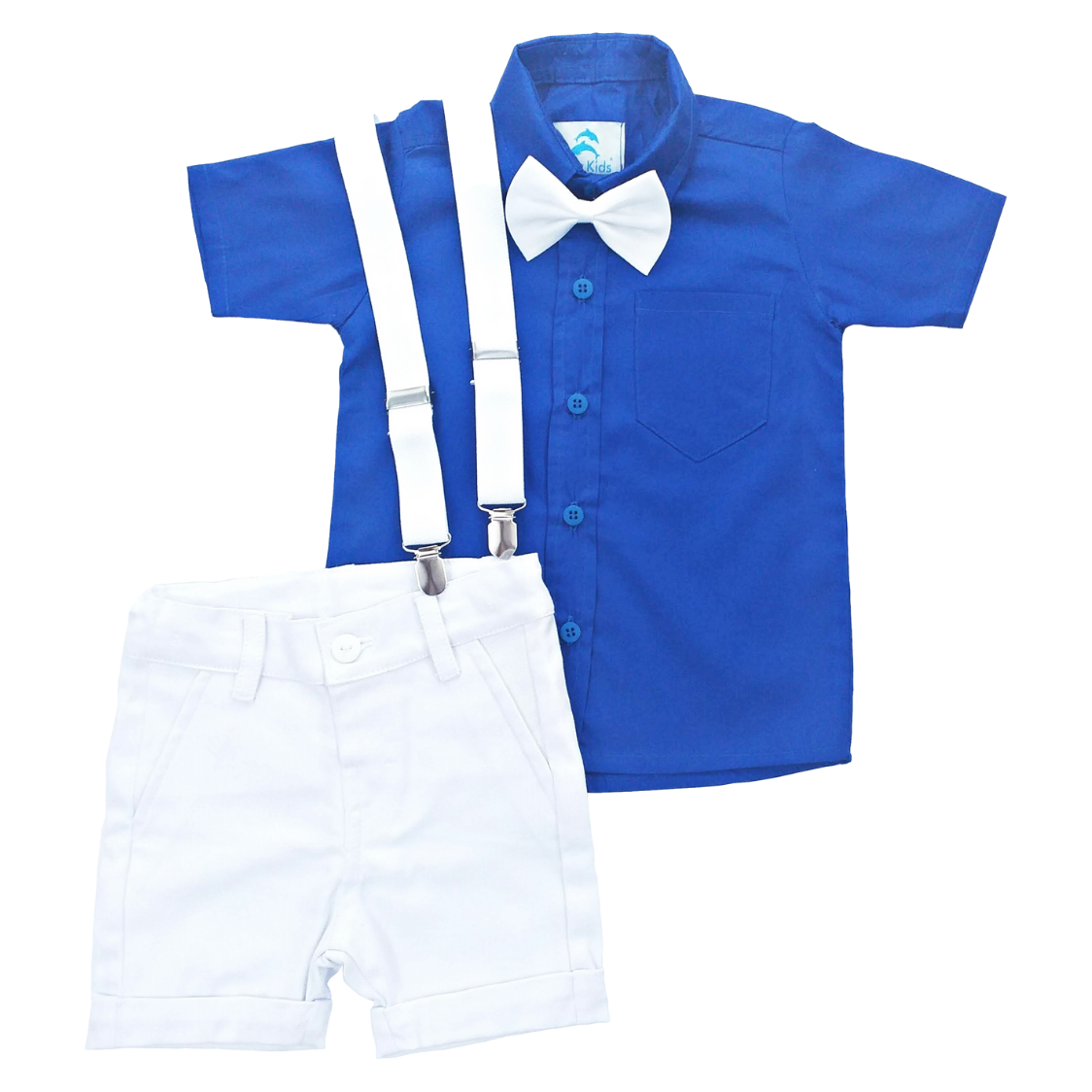 Camisa social hot sale azul infantil